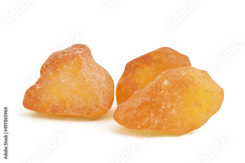 Fotografie Rosin isolated on white background with clipping path.