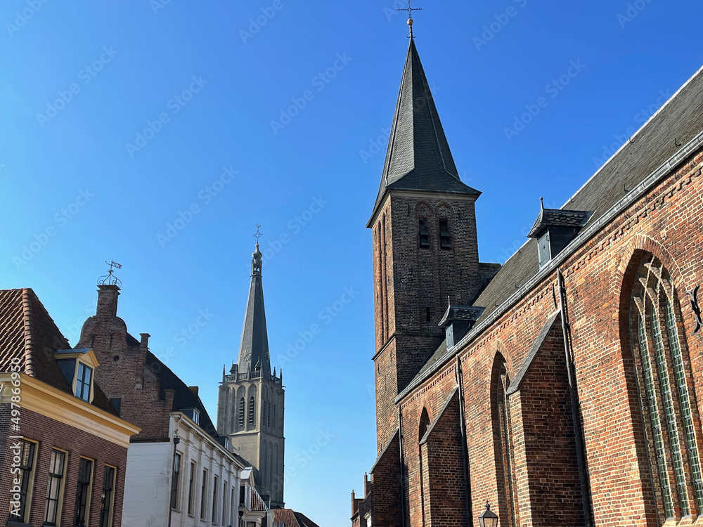 Old town of Doesburg in the Netherlands