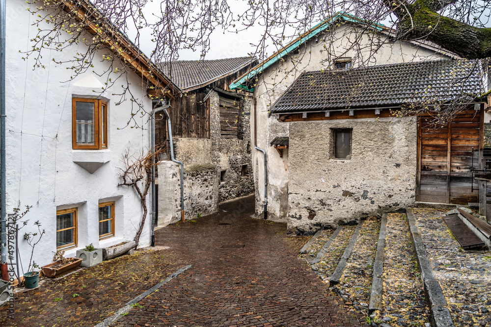 Alley in the Town of Glurns/Glorenza Alley in the Town of Glurns/Glorenza