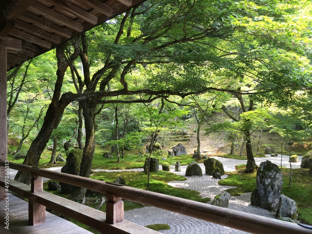 Stone garden at Kyomyo Zen Temple
