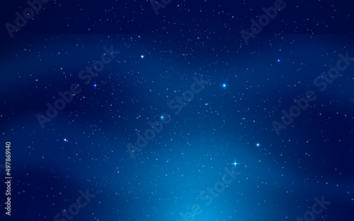 Concept of Beautiful space galaxy at night, astronomy concept