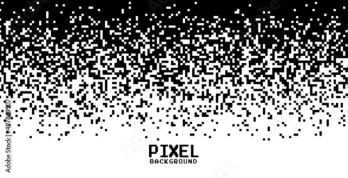 pixel gradient in black and white background