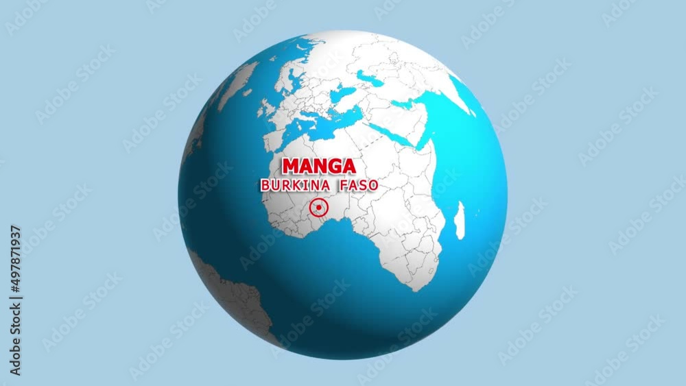 BURKINA FASO MANGA ZOOM IN FROM SPACE BURKINA FASO MANGA ZOOM IN FROM SPACE