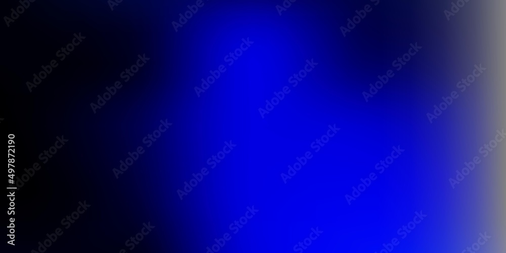 Dark blue vector gradient blur drawing.