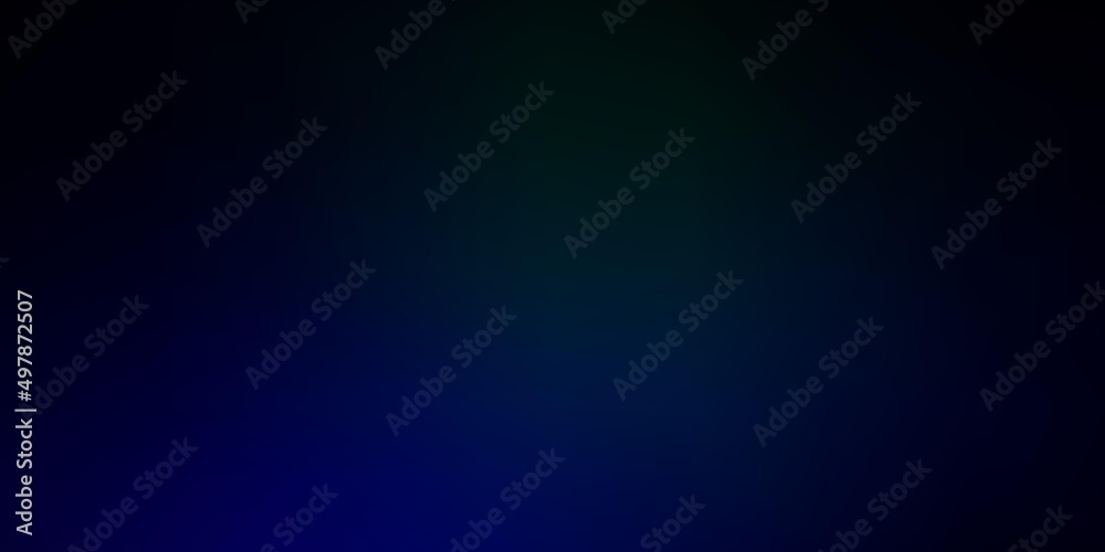 Dark Blue, Green vector blurred colorful template.