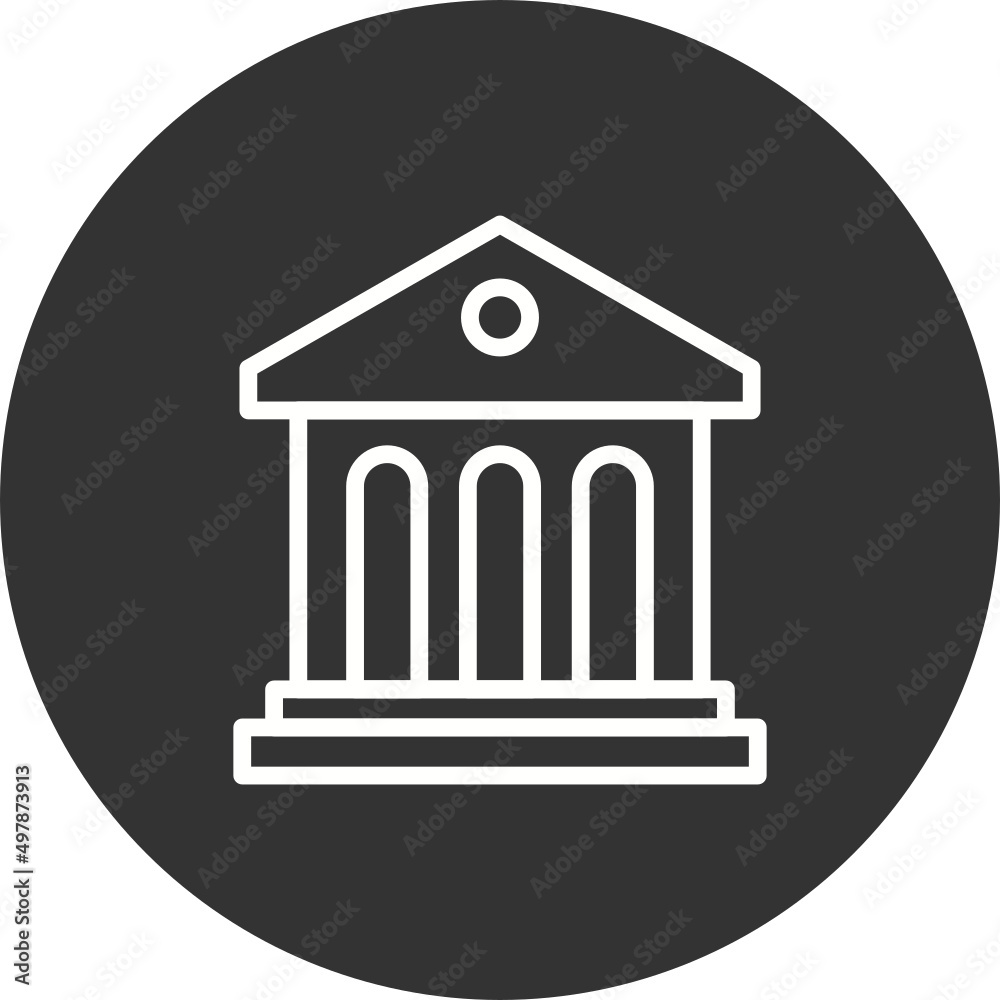 Library Building Icon Library Building Icon