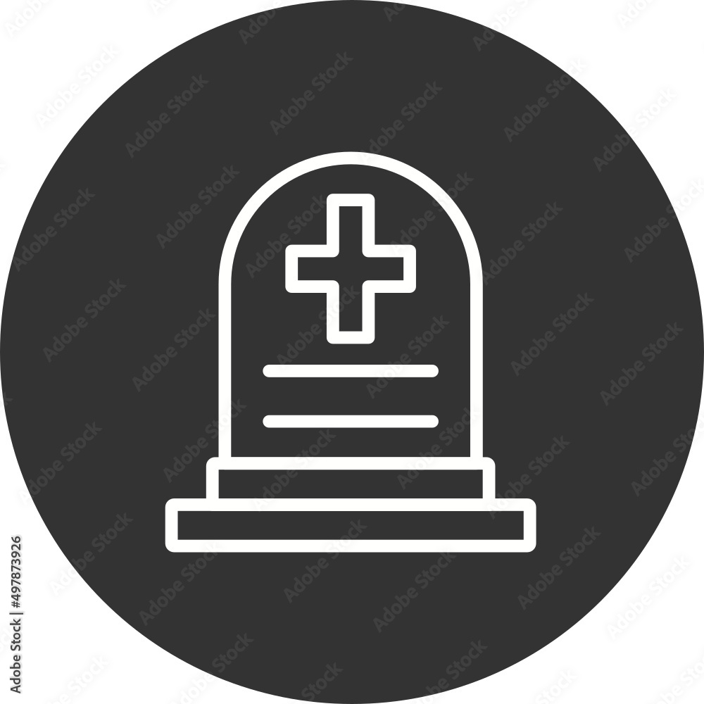 Fototapeta premium Tombstone Icon