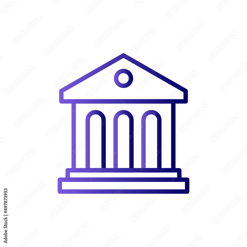 Library Building Icon Library Building Icon