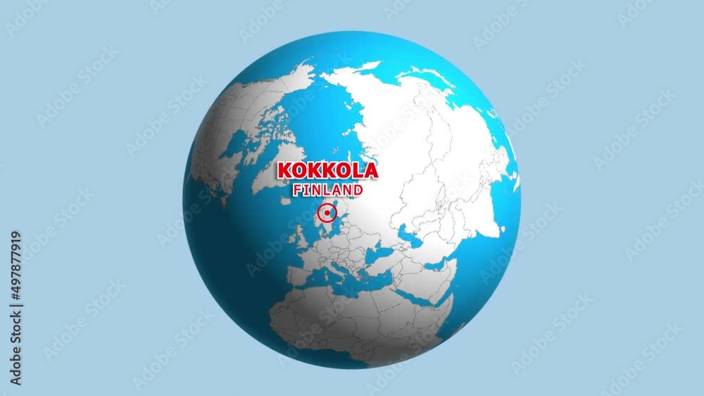 FINLAND KOKKOLA ZOOM IN FROM SPACE FINLAND KOKKOLA ZOOM IN FROM SPACE