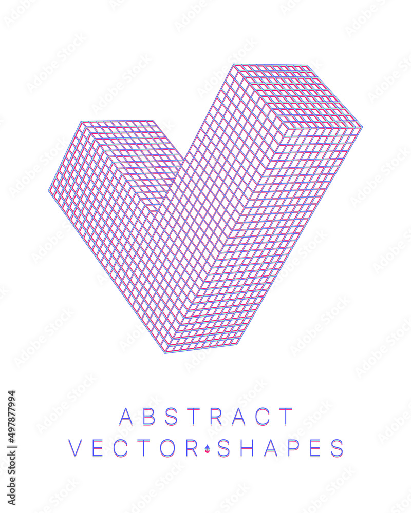 Geometric shape for design. Wireframe illustration. Molecular grid. 3d technology style. Vector illustration. Futuristic connection structure for chemistry and science Geometric shape for design. Wireframe illustration. Molecular grid. 3d technology style. Vector illustration. Futuristic connection structure for chemistry and science