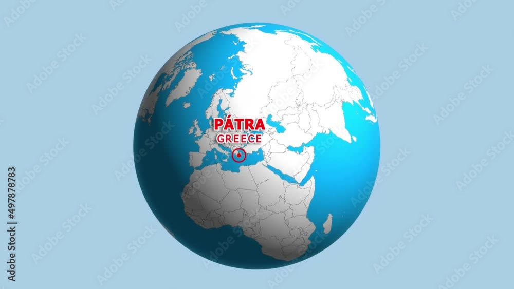 GREECE PATRA ZOOM IN FROM SPACE GREECE PATRA ZOOM IN FROM SPACE
