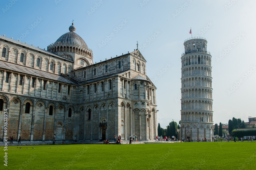 Famous Miracle square in Pisa, Italy