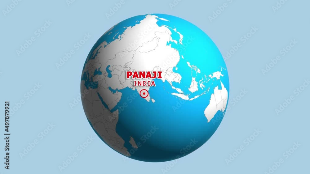 INDIA PANAJI ZOOM IN FROM SPACE INDIA PANAJI ZOOM IN FROM SPACE