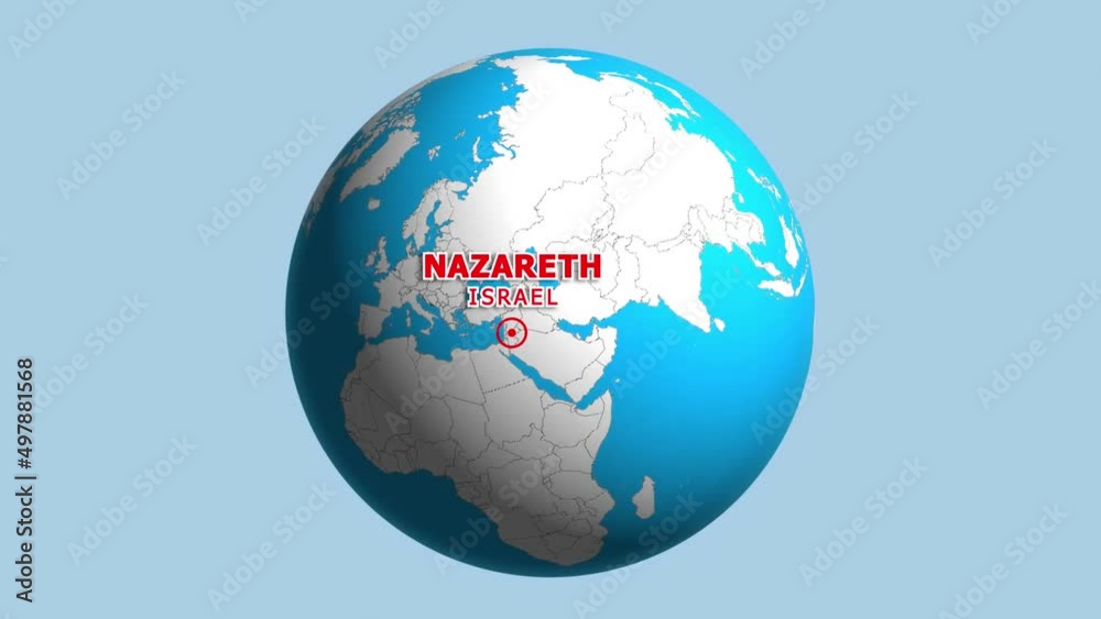 ISRAEL NAZARETH ZOOM IN FROM SPACE ISRAEL NAZARETH ZOOM IN FROM SPACE