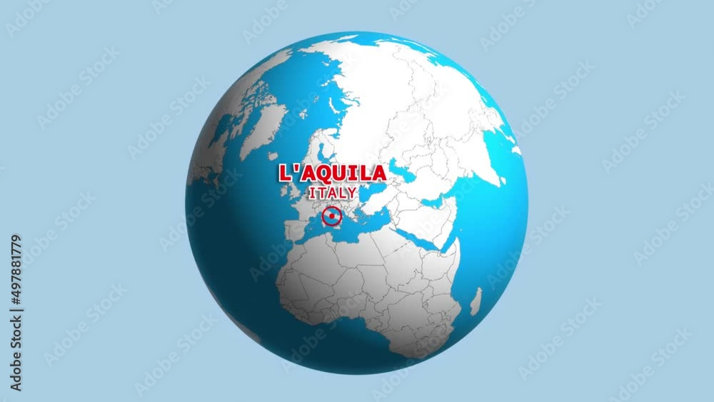 ITALY LAQUILA ZOOM IN FROM SPACE ITALY LAQUILA ZOOM IN FROM SPACE