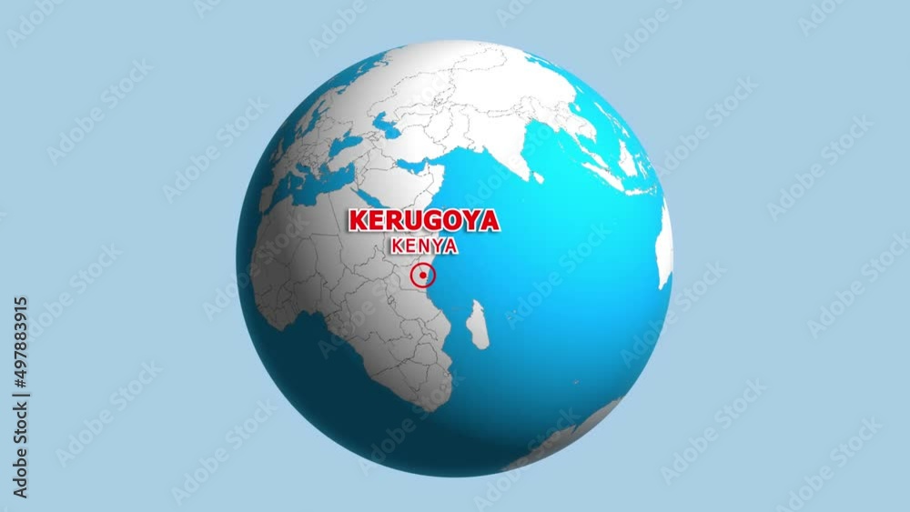 KENYA KERUGOYA ZOOM IN FROM SPACE KENYA KERUGOYA ZOOM IN FROM SPACE