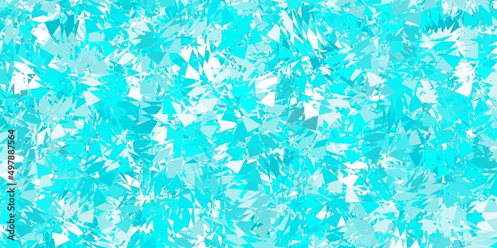 Light green vector layout with triangle forms.