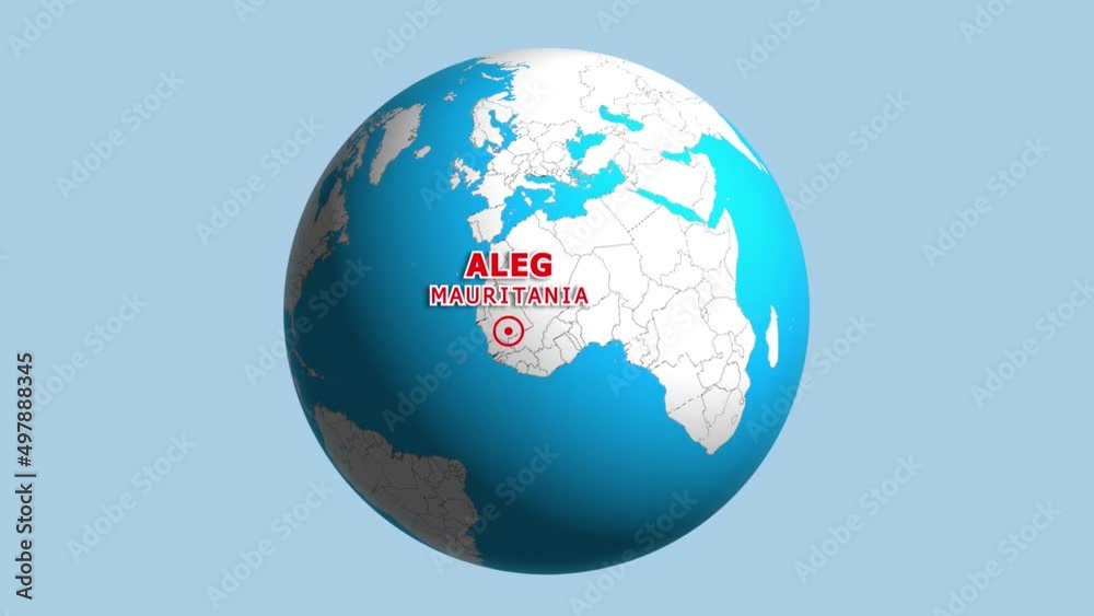 MAURITANIA ALEG ZOOM IN FROM SPACE MAURITANIA ALEG ZOOM IN FROM SPACE