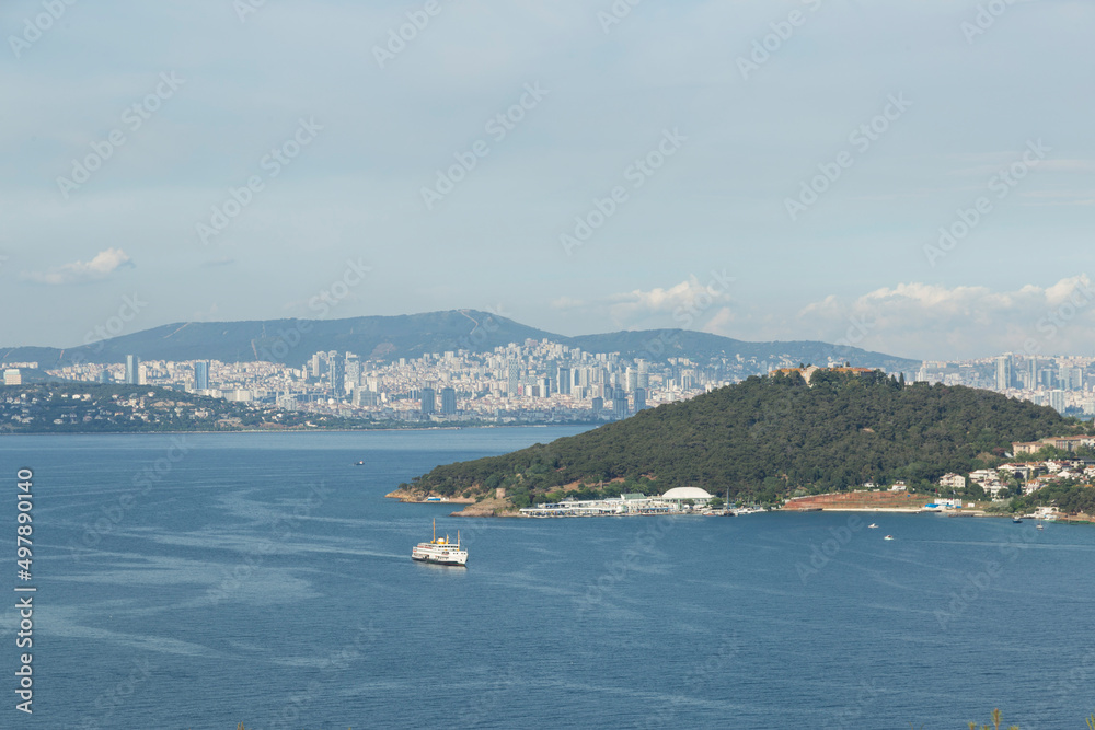 City and sea view from Istanbul Princess Islands