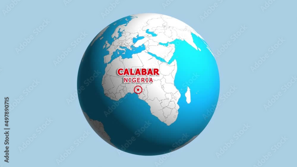 NIGERIA CALABAR ZOOM IN FROM SPACE NIGERIA CALABAR ZOOM IN FROM SPACE