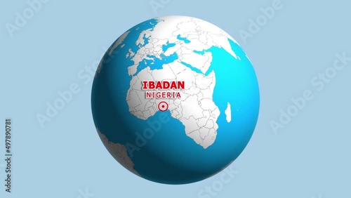 NIGERIA IBADAN ZOOM IN FROM SPACE