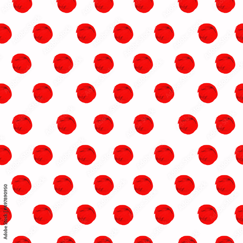 Watercolor seamless pattern circle on a white background Watercolor seamless pattern circle on a white background