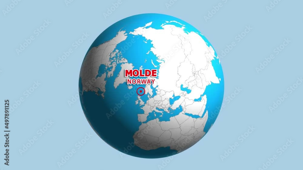 NORWAY MOLDE ZOOM IN FROM SPACE NORWAY MOLDE ZOOM IN FROM SPACE
