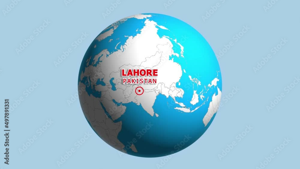 PAKISTAN LAHORE ZOOM IN FROM SPACE PAKISTAN LAHORE ZOOM IN FROM SPACE