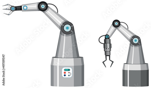 A robotic machine using in factory