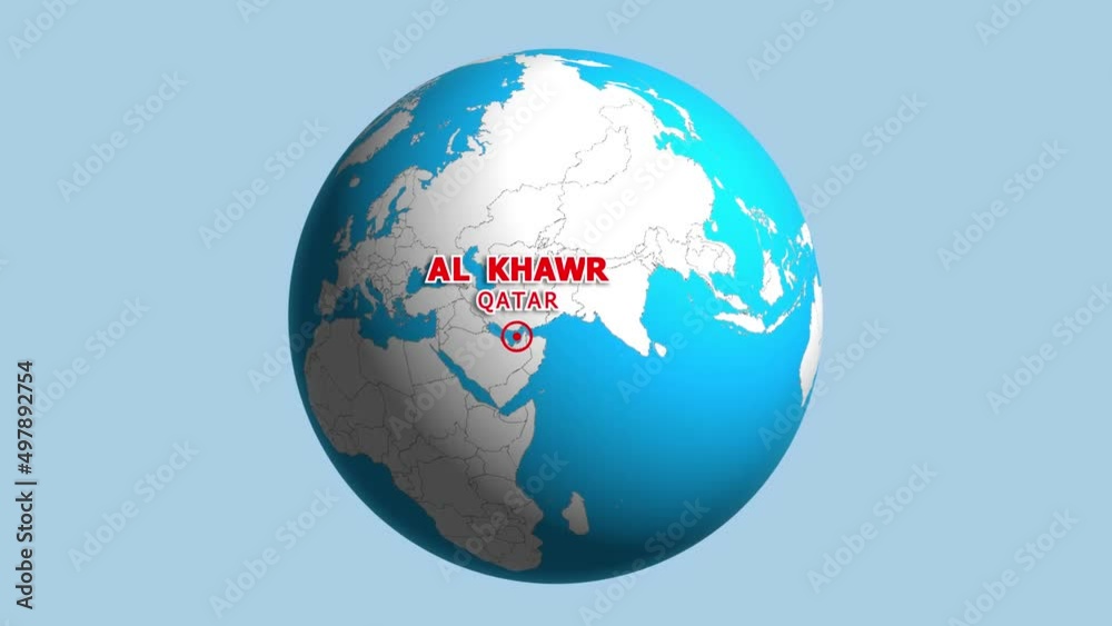 QATAR AL KHAWR ZOOM IN FROM SPACE QATAR AL KHAWR ZOOM IN FROM SPACE
