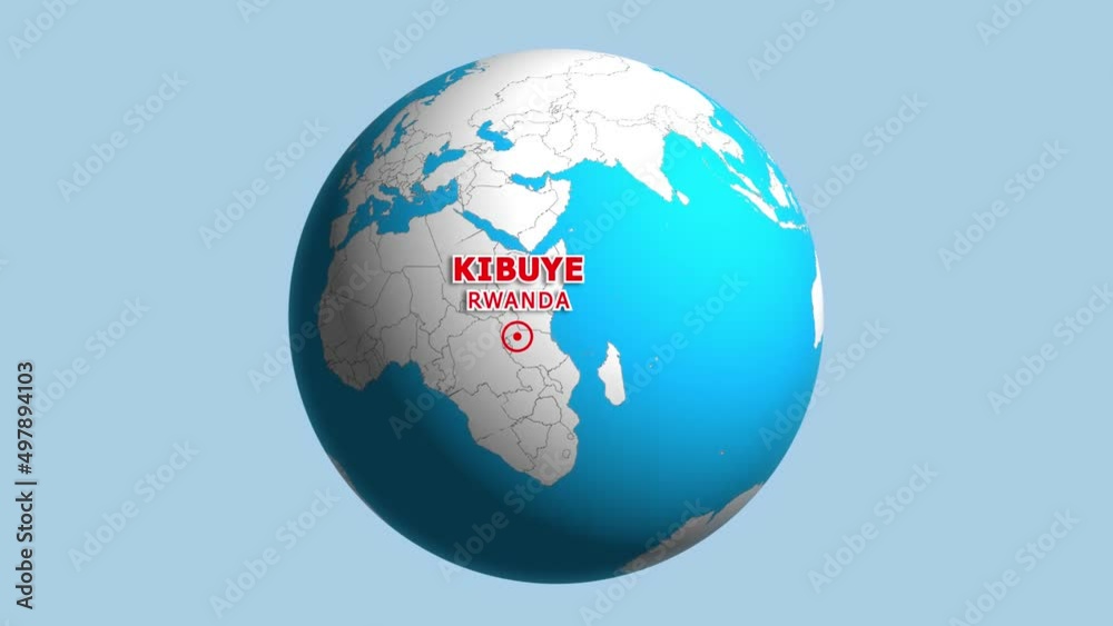 RWANDA KIBUYE ZOOM IN FROM SPACE RWANDA KIBUYE ZOOM IN FROM SPACE