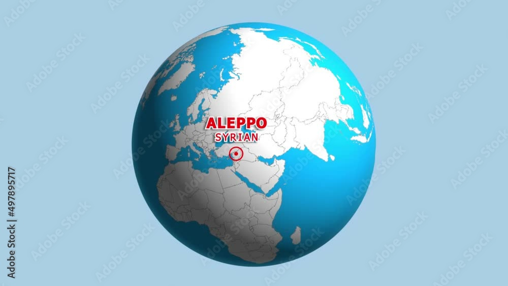 SYRIAN ALEPPO ZOOM IN FROM SPACE SYRIAN ALEPPO ZOOM IN FROM SPACE