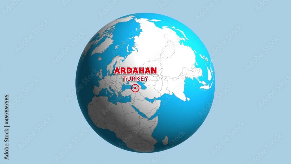 TURKEY ARDAHAN ZOOM IN FROM SPACE TURKEY ARDAHAN ZOOM IN FROM SPACE