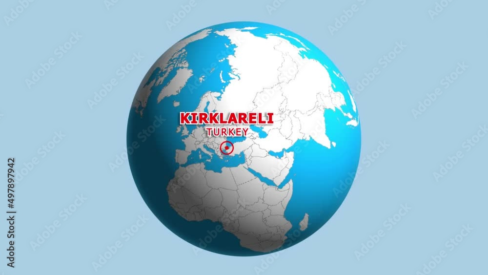 TURKEY KIRKLARELI ZOOM IN FROM SPACE TURKEY KIRKLARELI ZOOM IN FROM SPACE