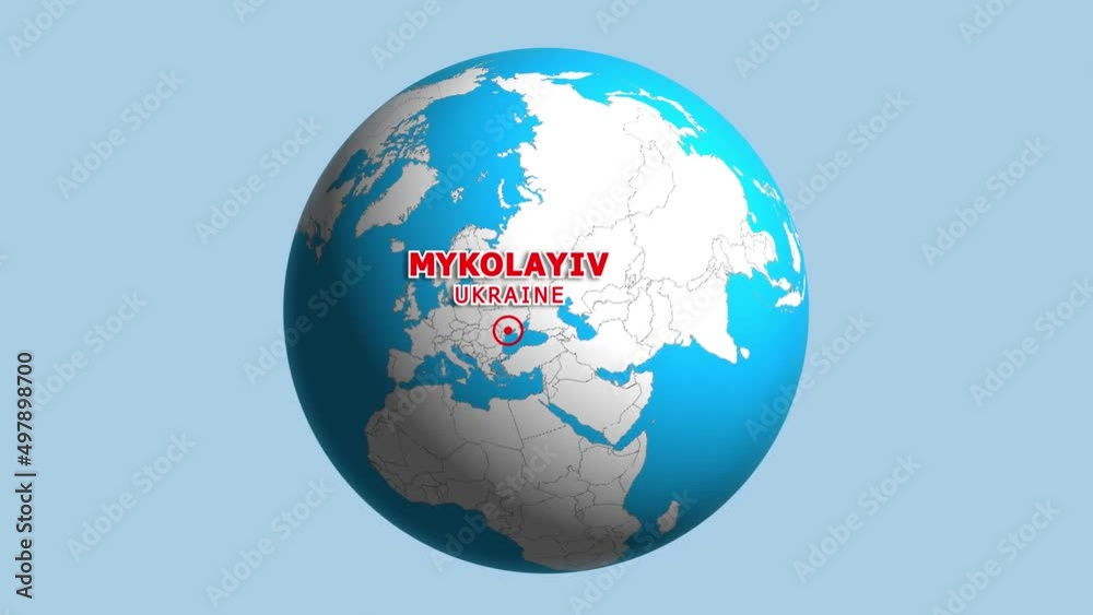 UKRAINE MYKOLAYIV ZOOM IN FROM SPACE UKRAINE MYKOLAYIV ZOOM IN FROM SPACE