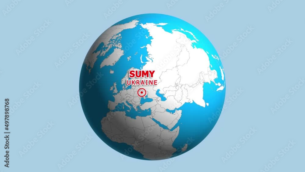 UKRAINE SUMY ZOOM IN FROM SPACE UKRAINE SUMY ZOOM IN FROM SPACE