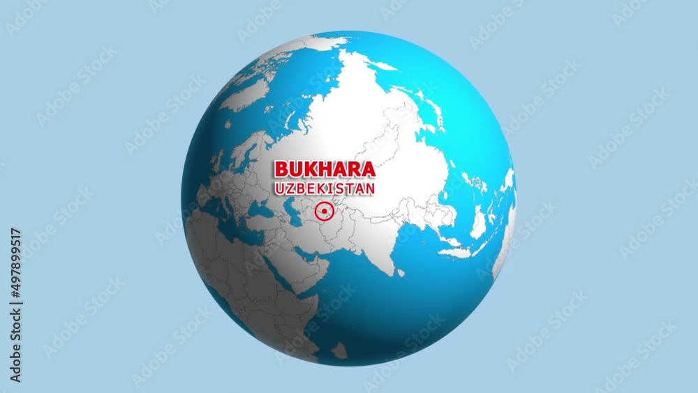 UZBEKISTAN BUKHARA ZOOM IN FROM SPACE UZBEKISTAN BUKHARA ZOOM IN FROM SPACE