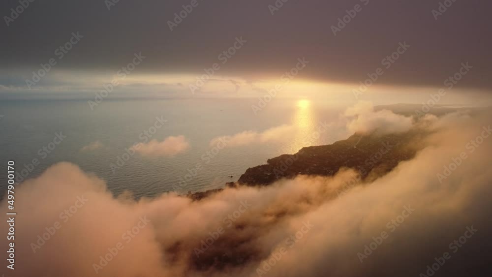 Abstract aerial nature summer ocean sunset sea and sky background. Natural sky with puffy Stratocumulus clouds composition. Sky replacement for composites. Holiday, vacation and recreational concept Abstract aerial nature summer ocean sunset sea and sky background. Natural sky with puffy Stratocumulus clouds composition. Sky replacement for composites. Holiday, vacation and recreational concept