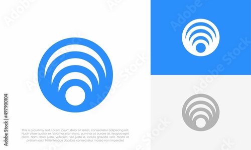 wifi logo icon design vector