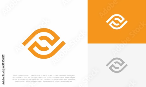 eye logo design vector