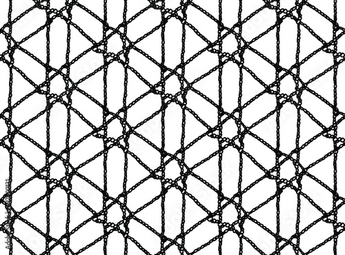 Seamless Vector Knitted Net Pattern