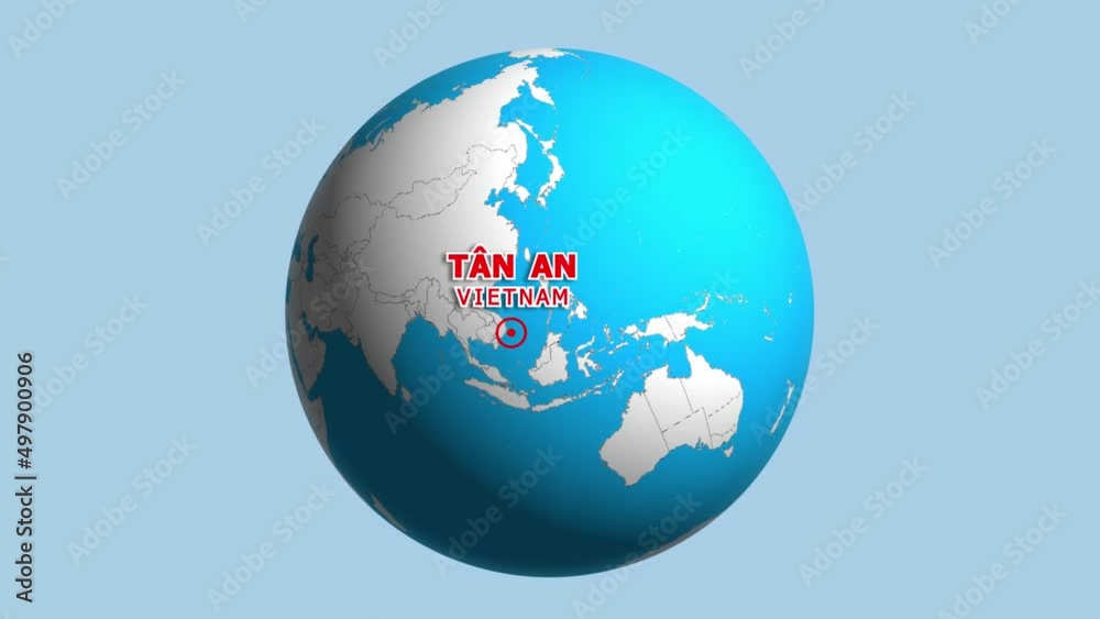 VIETNAM TAN AN ZOOM IN FROM SPACE VIETNAM TAN AN ZOOM IN FROM SPACE