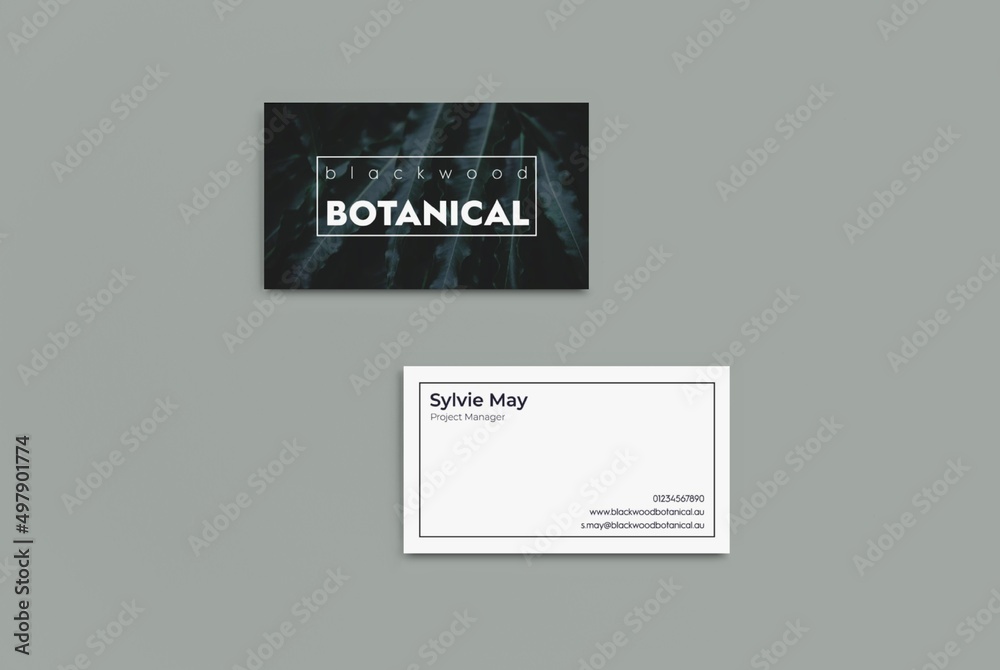 Obraz premium Botanical Business Card