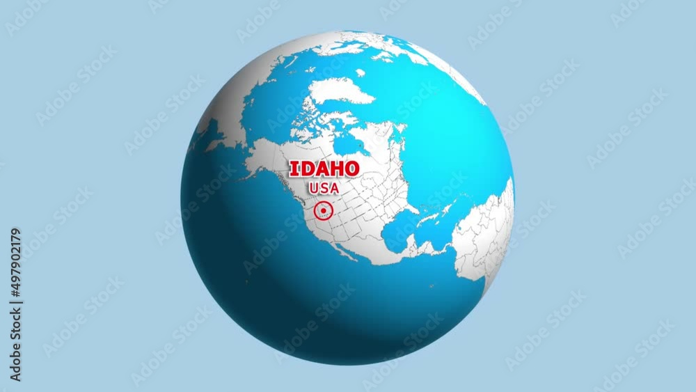 USA IDAHO ZOOM IN FROM SPACE USA IDAHO ZOOM IN FROM SPACE