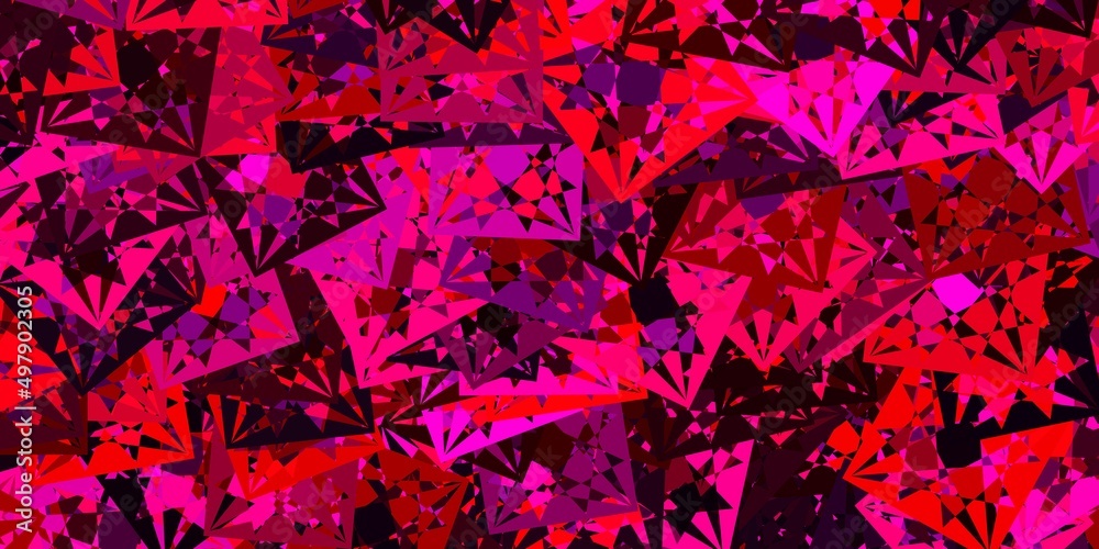 Light Purple, Pink vector texture with random triangles. Light Purple, Pink vector texture with random triangles.