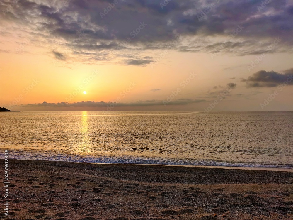 Fototapeta premium sunset on the beach
