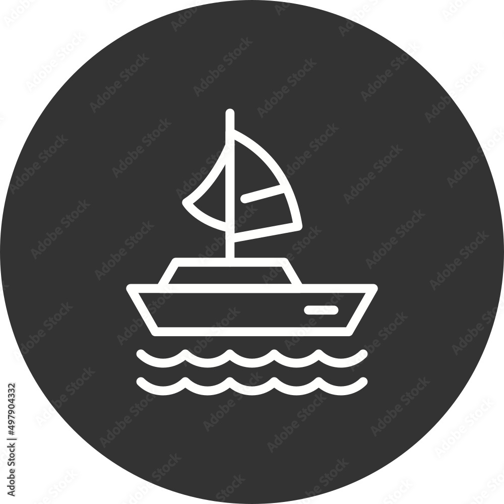 Sailing Boat Icon Sailing Boat Icon