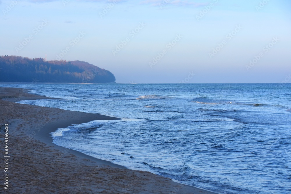 Chłapowo, Klif Chłapowski, wybrzeże nad Bałtykiem