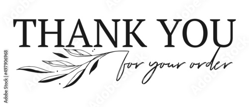 Vintage vector thank you handwritten inscription. hand drawn lettering. Thank you calligraphy. Thank you card. Vector illustration.	