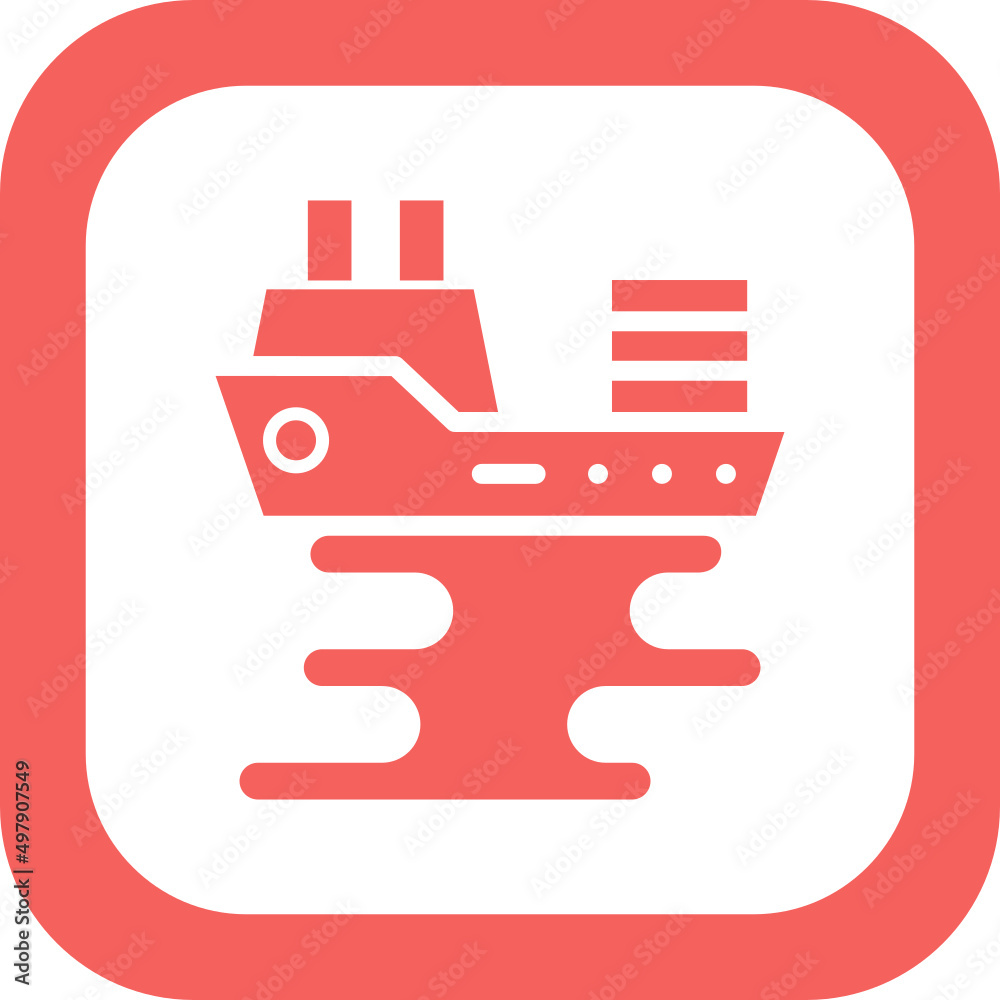 Obraz premium Oil Spill Icon